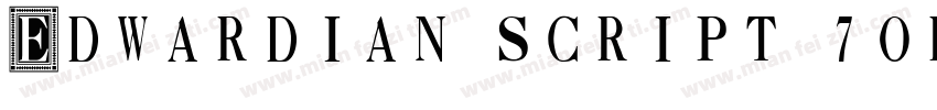 Edwardian script (ornate字体转换